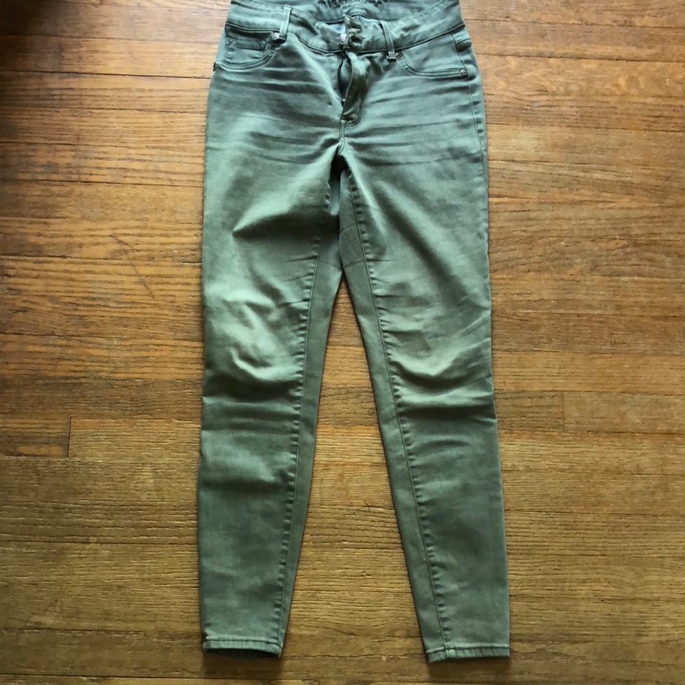 Women's Green Maurices skinny pants